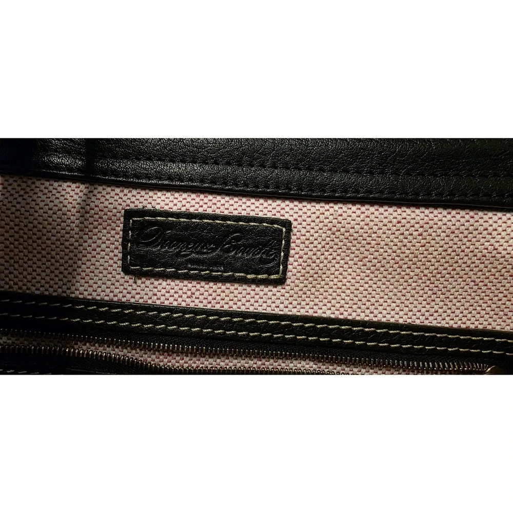Vintage Purse Dooney & Bourke J4486095 Leather Satchel Women Black